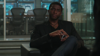 Black Panther and Black Widow Have a War of Words in This Short But Sweet <i>Civil War</i> Deleted Scene